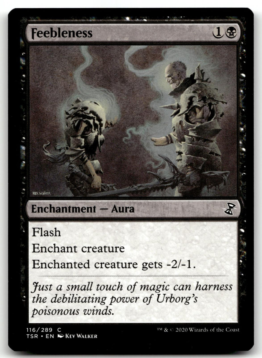 Feebleness 116 Common Time Spiral: Remastered Magic: The Gathering Near Mint