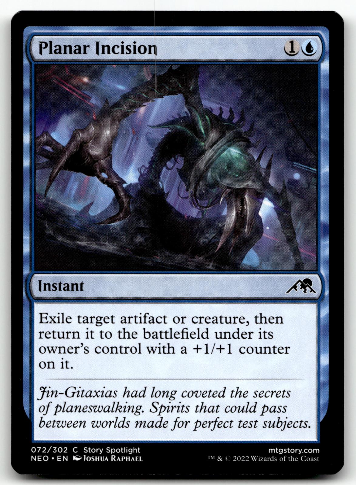 Planar Incision 72 Common Kamigawa: Neon Dynasty Magic: The Gathering Near Mint