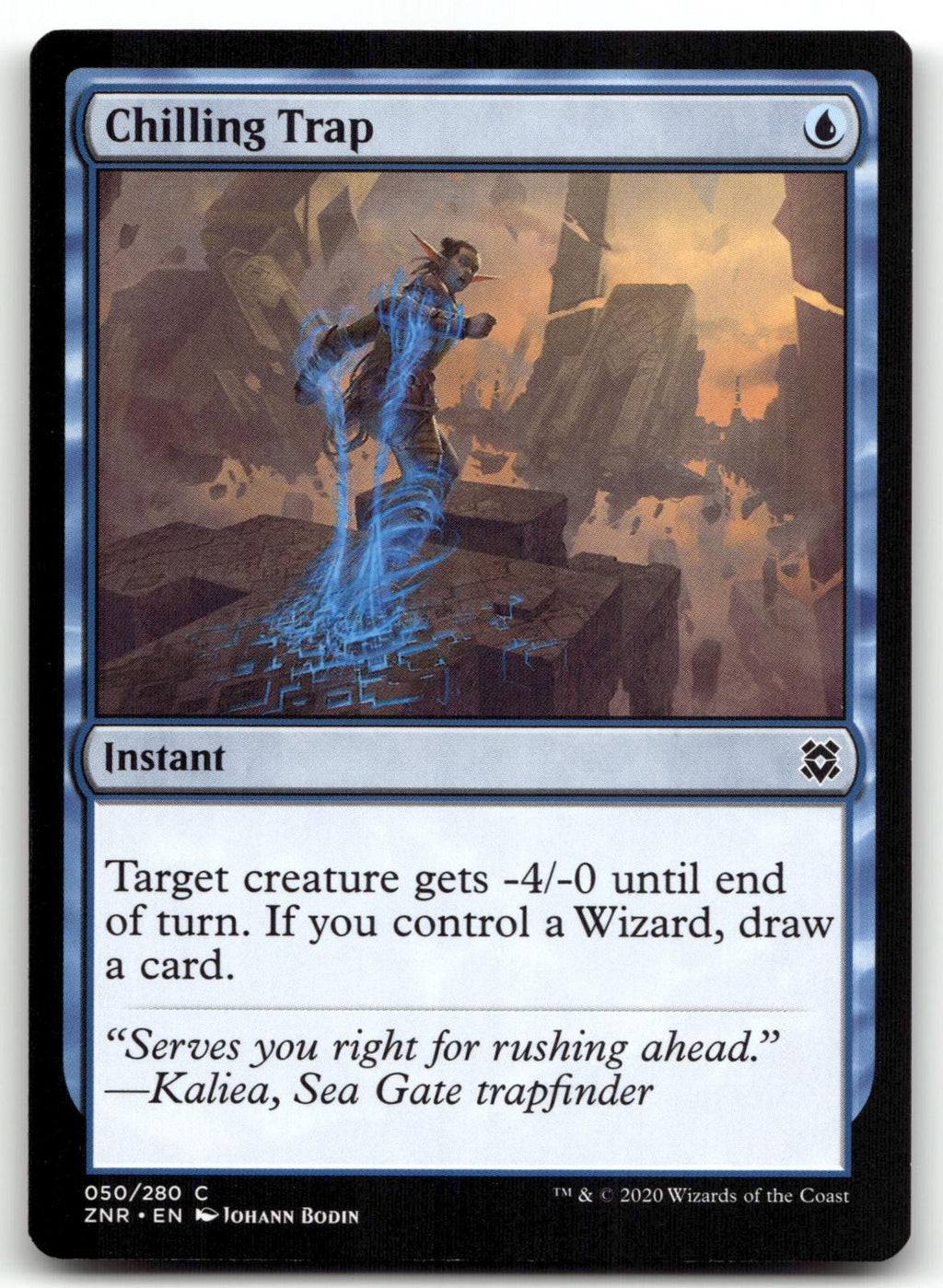 Chilling Trap 50 Common Zendikar Rising Magic: The Gathering Near Mint