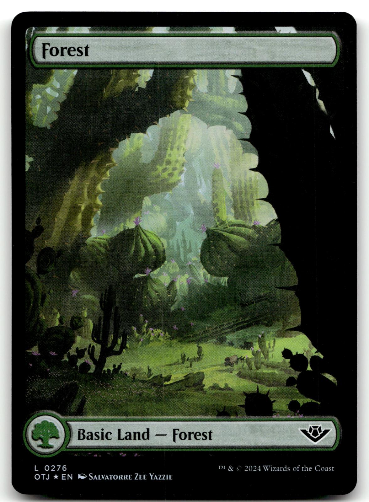 Forest (0276) 276 Land Outlaws of Thunder Junction Magic: The Gathering Foil NM