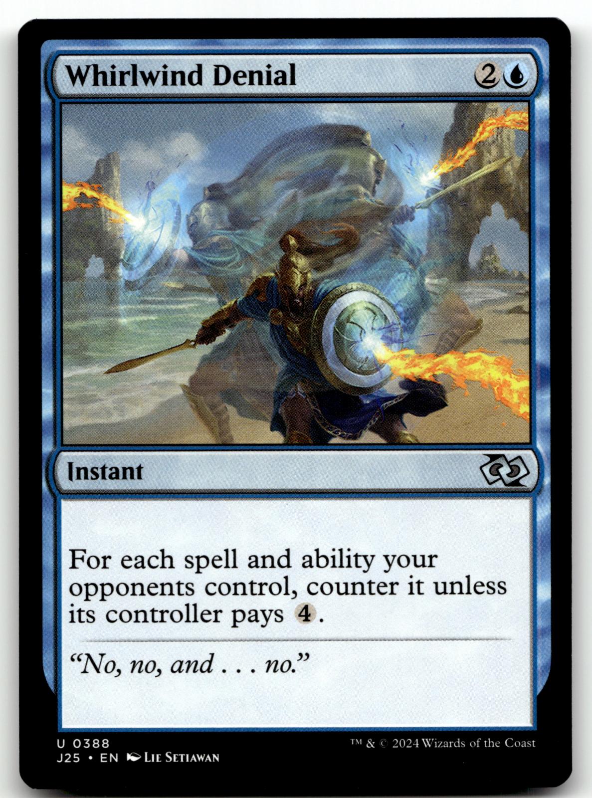 Whirlwind Denial 388 Uncommon Foundations Jumpstart Magic: The Gathering NM