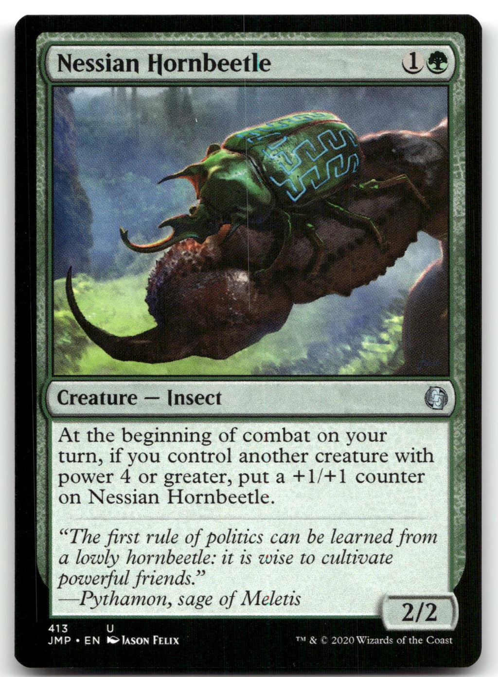 Nessian Hornbeetle 413 Uncommon Jumpstart Magic: The Gathering Near Mint