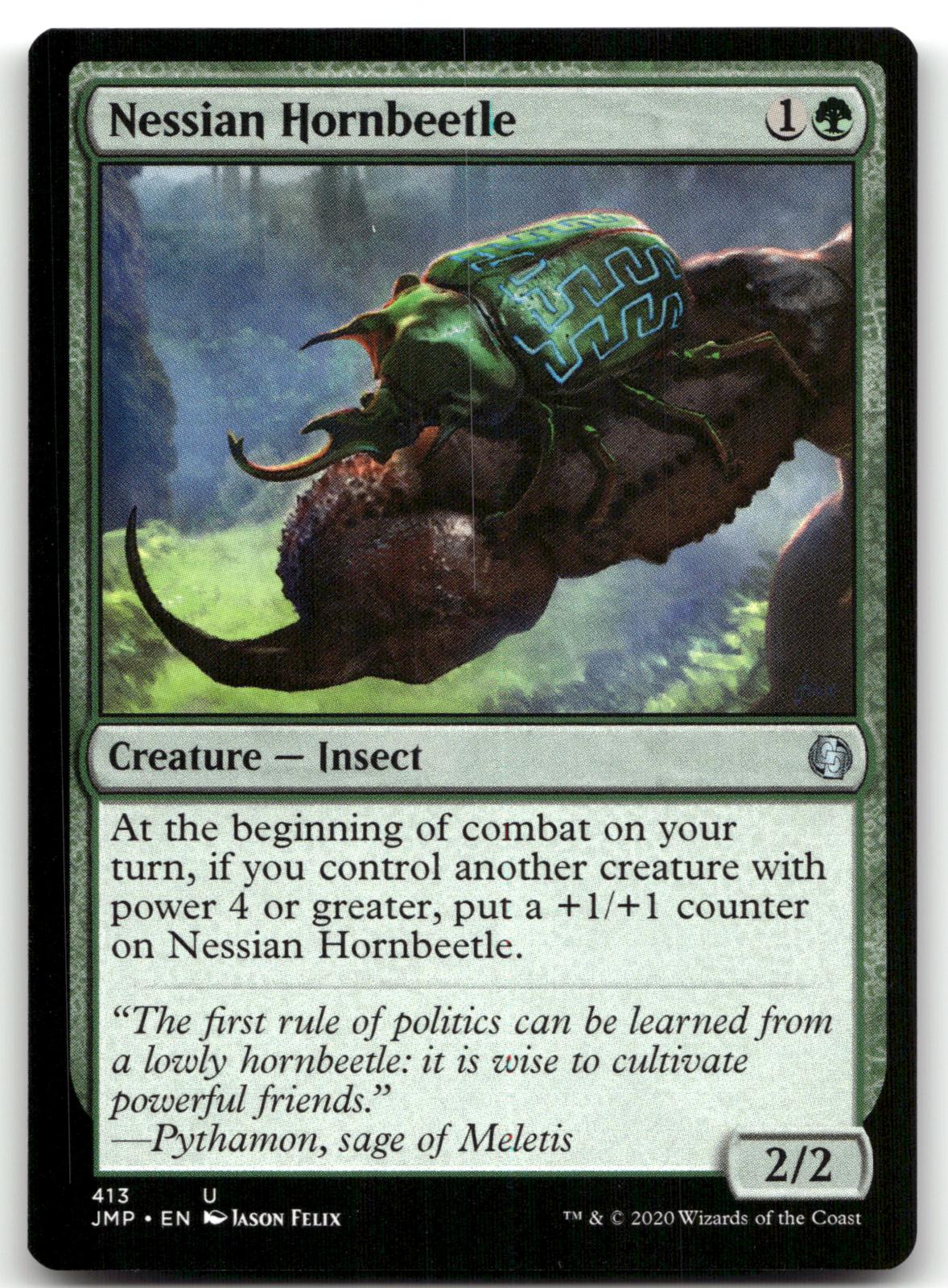 Nessian Hornbeetle 413 Uncommon Jumpstart Magic: The Gathering Near Mint