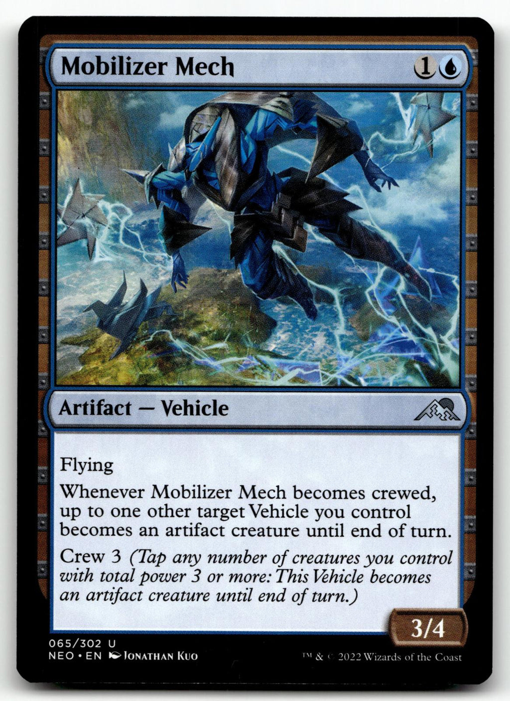 Mobilizer Mech 65 Uncommon Kamigawa: Neon Dynasty Magic: The Gathering Near Mint