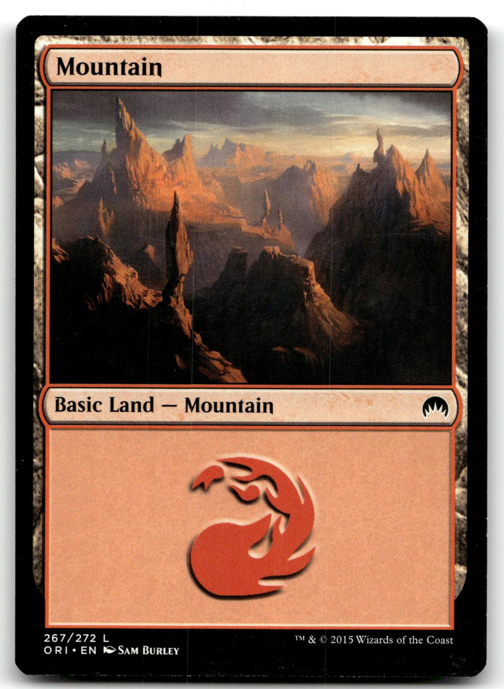 Mountain (267) 267 Land Magic Origins Magic: The Gathering Near Mint