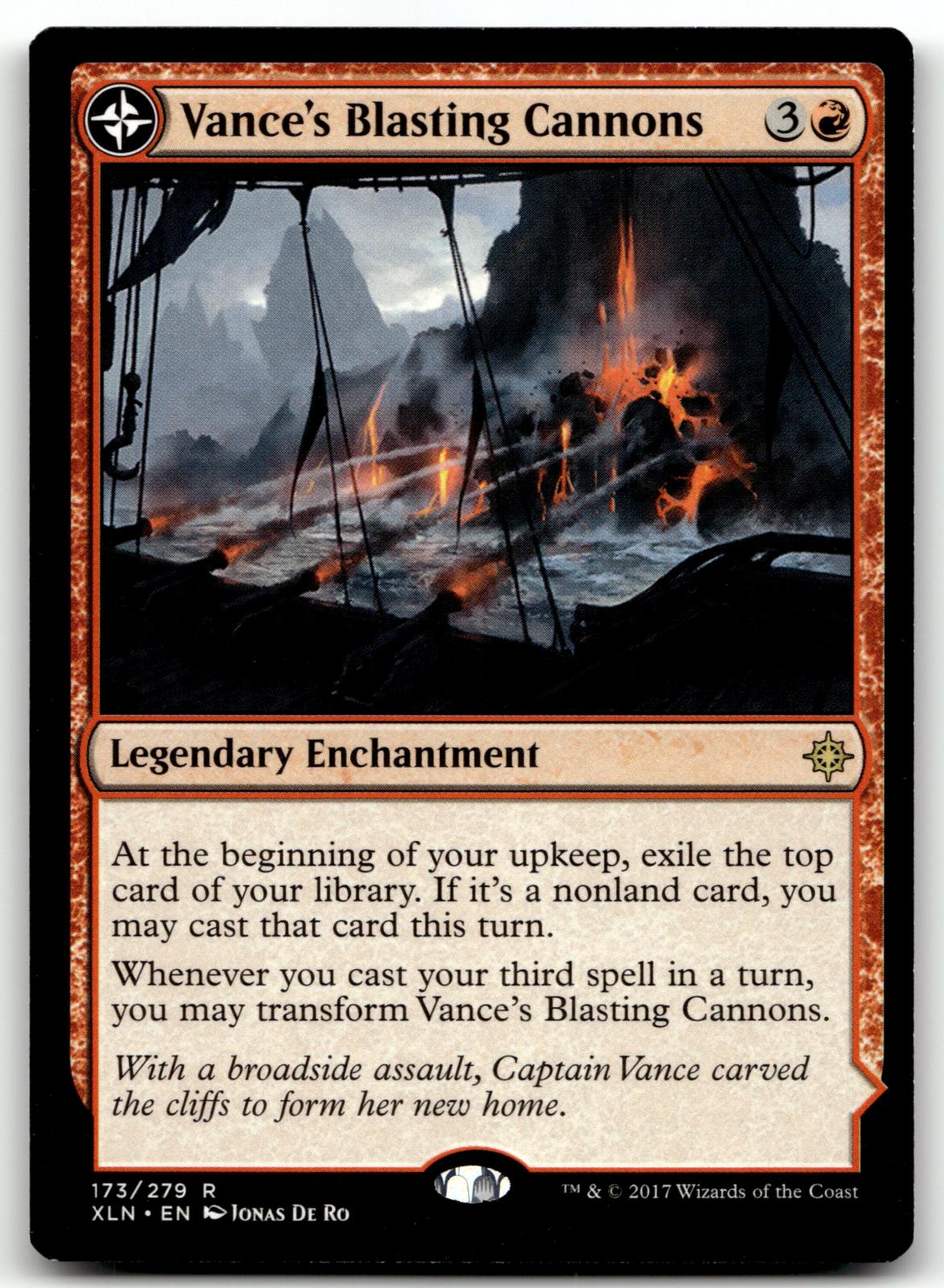 Vance's Blasting Cannons 173 Rare Ixalan Magic: The Gathering Near Mint