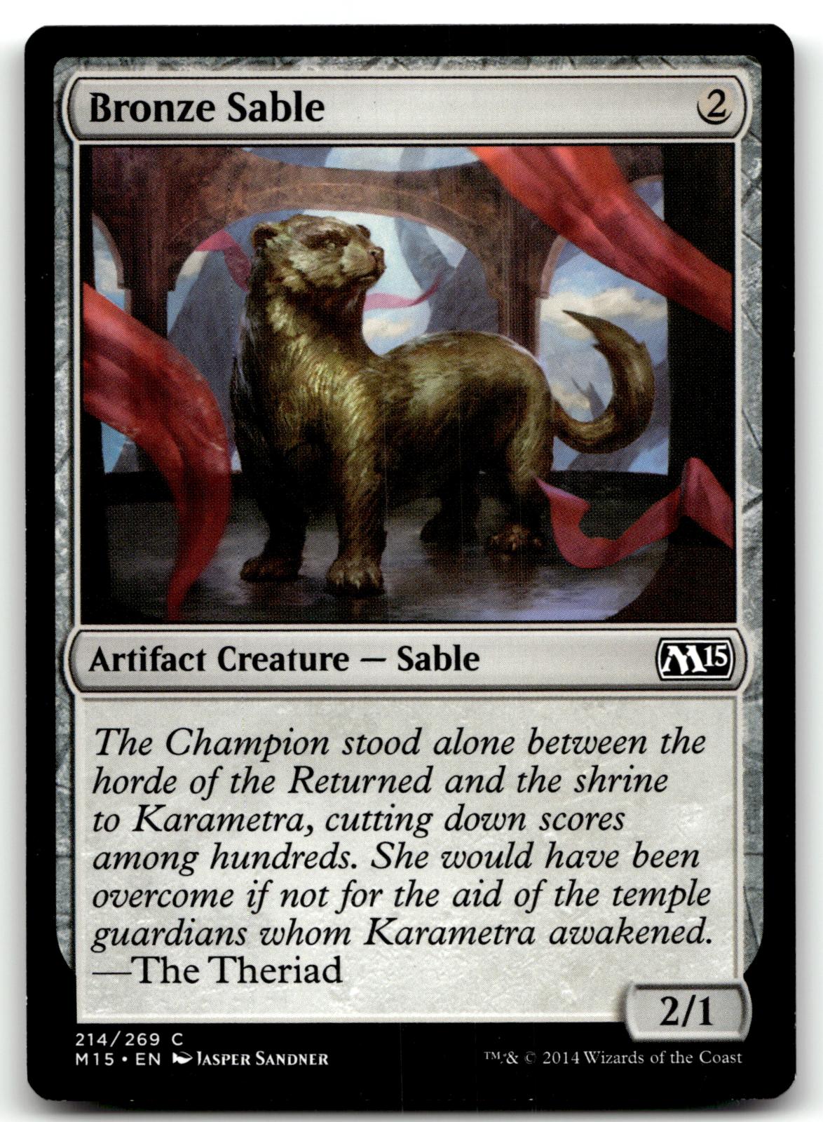 Bronze Sable 214 Common Magic 2015 (M15) Magic: The Gathering Near Mint
