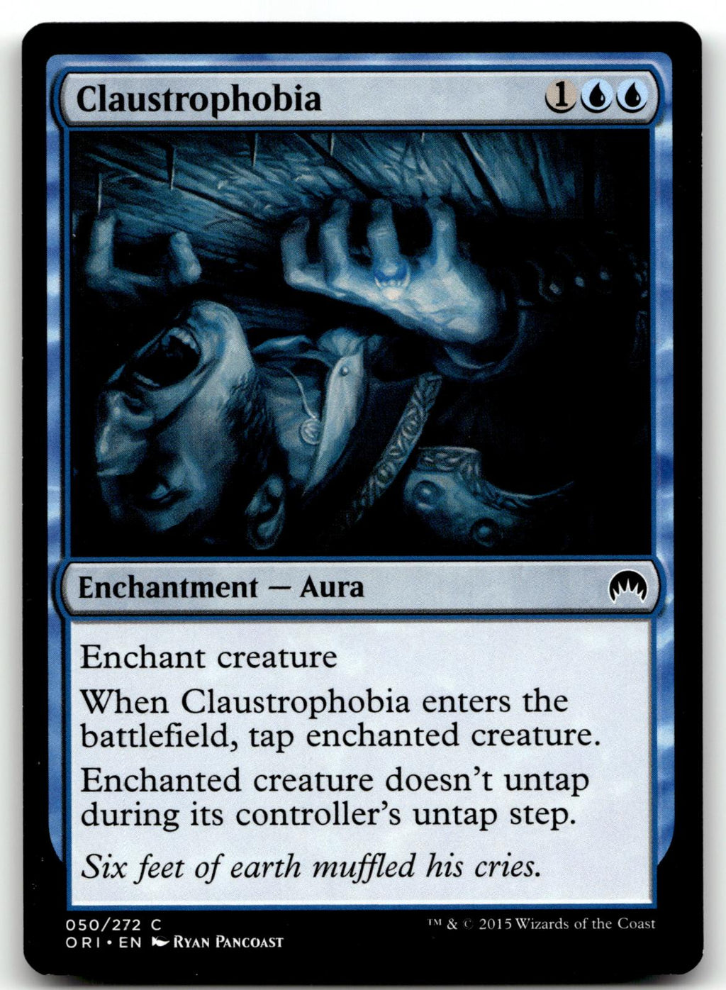 Claustrophobia 50 Common Magic Origins Magic: The Gathering Near Mint