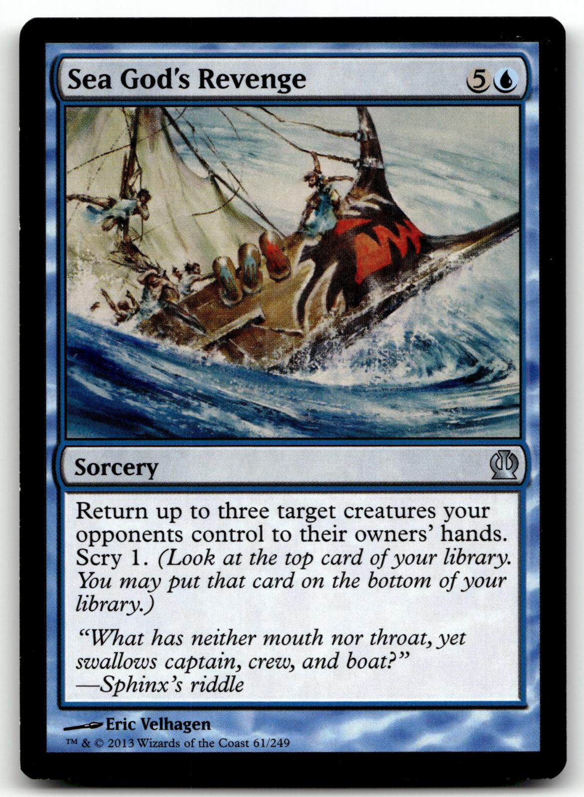 Sea God's Revenge 61 Uncommon Theros Magic: The Gathering Near Mint