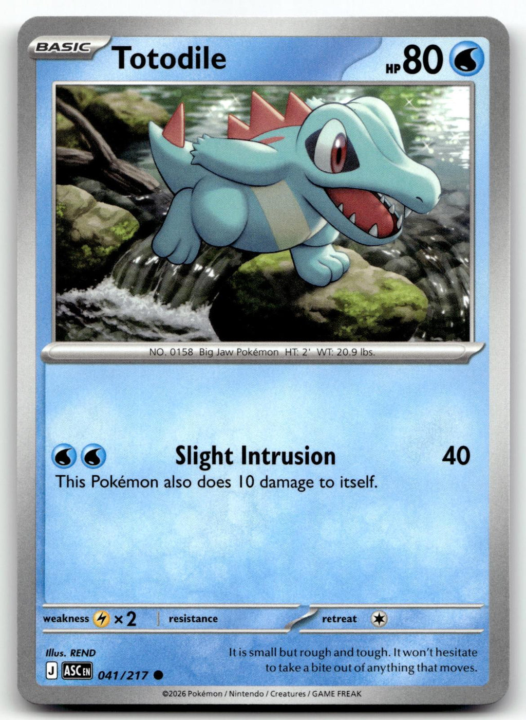 Totodile 041/217 Common Ascended Heroes Pokemon Near Mint