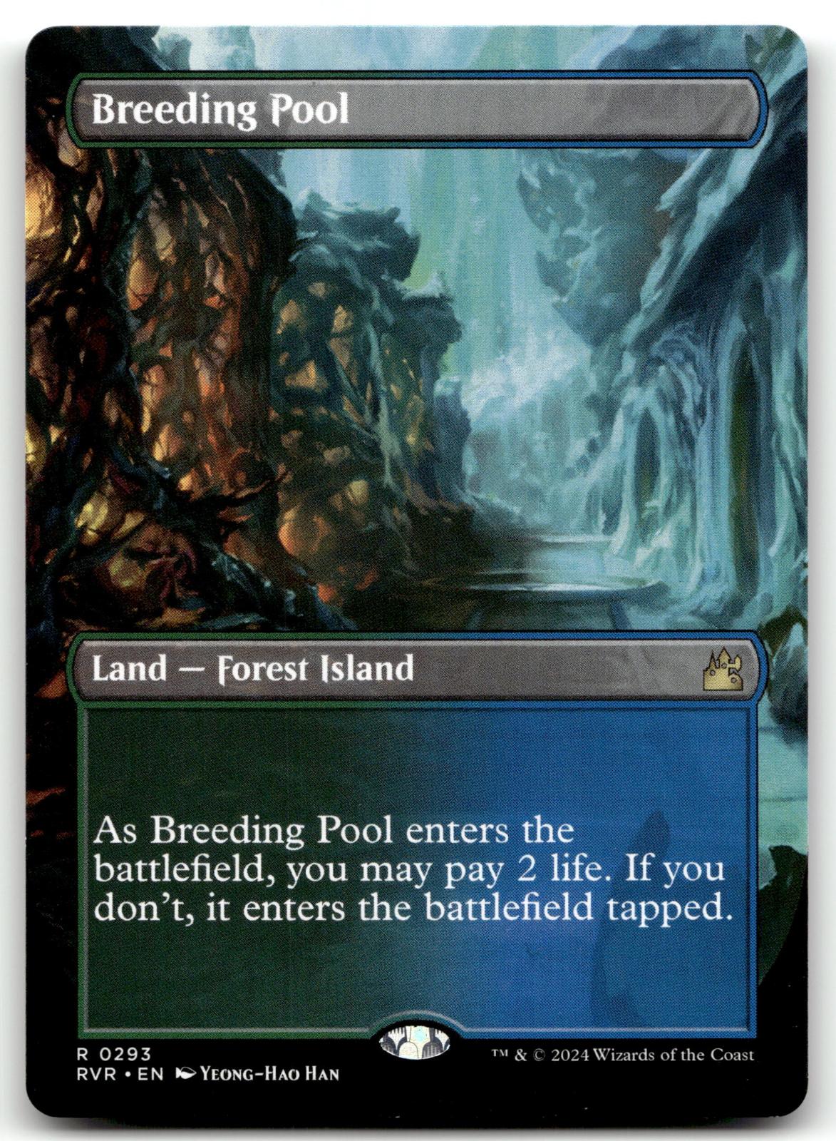 Breeding Pool (Borderless) 293 Rare Ravnica Remastered Magic: The Gathering NM
