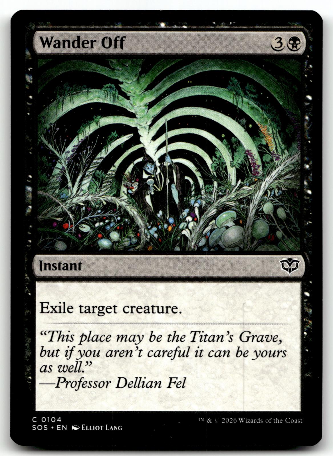 Wander Off 104 Common Secrets of Strixhaven Magic: The Gathering Near Mint