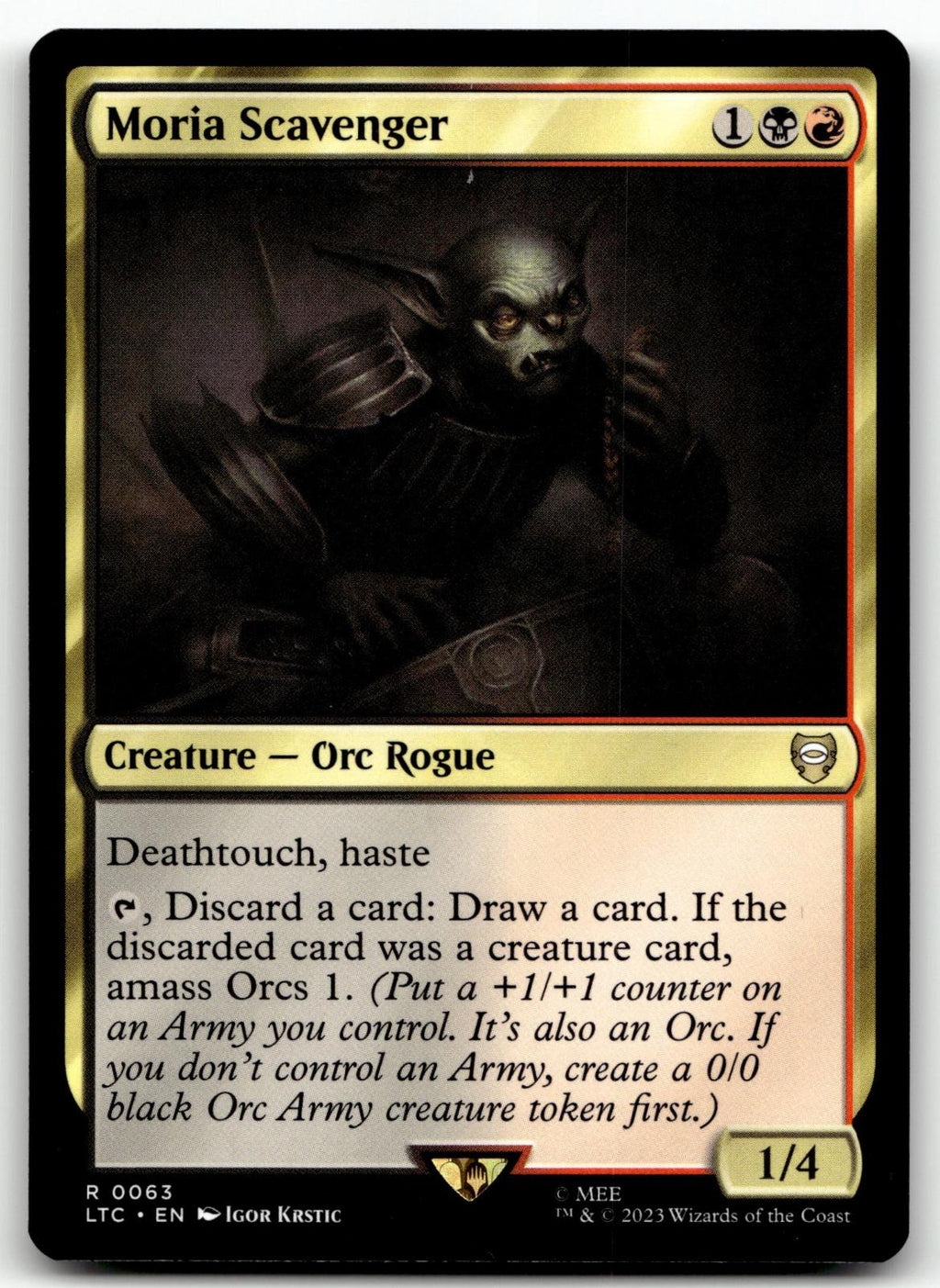 Moria Scavenger 63 Commander: The Lord of the Rings: Tales of Middle-earth 