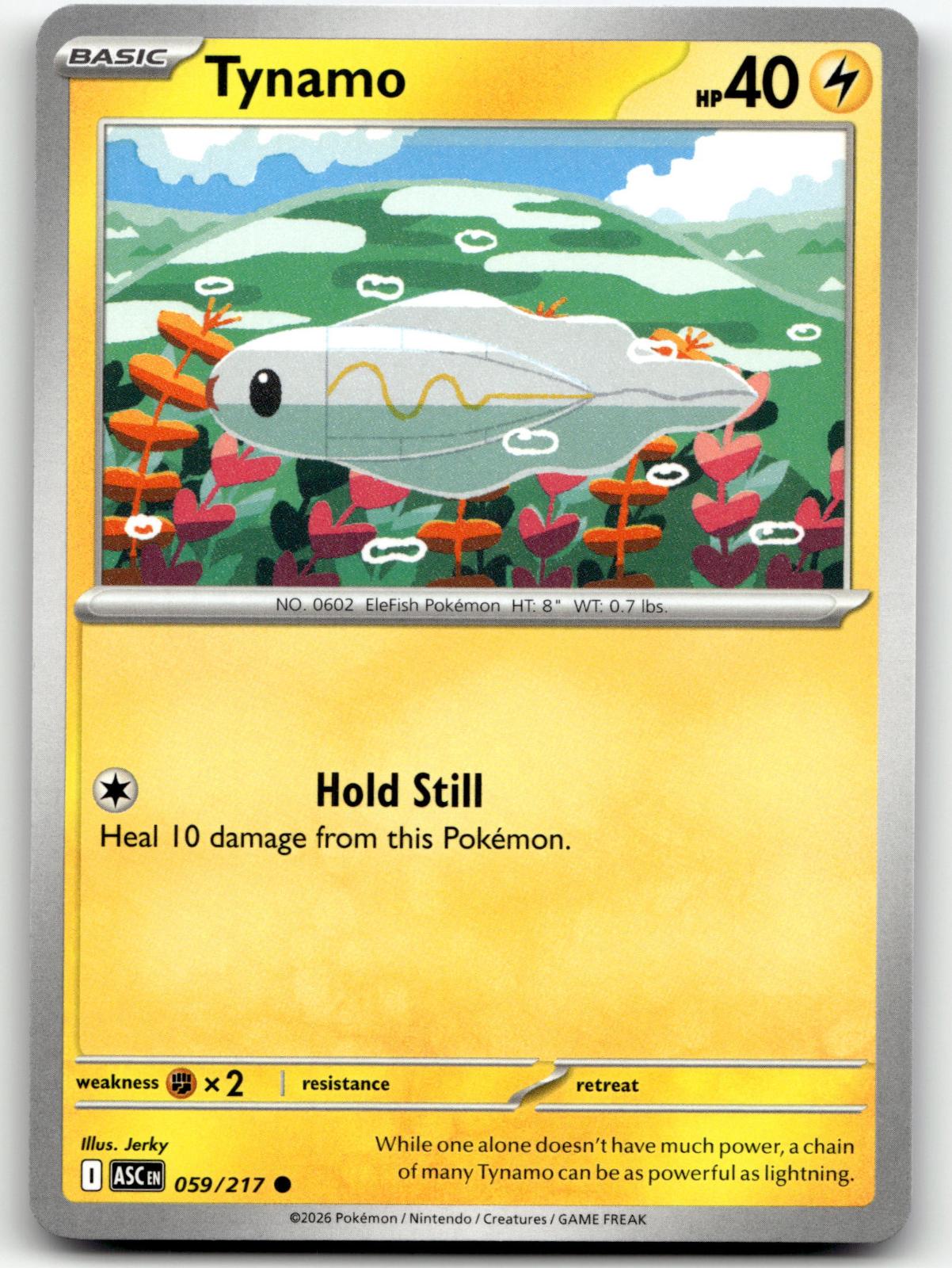 Tynamo 059/217 Common Ascended Heroes Pokemon Near Mint