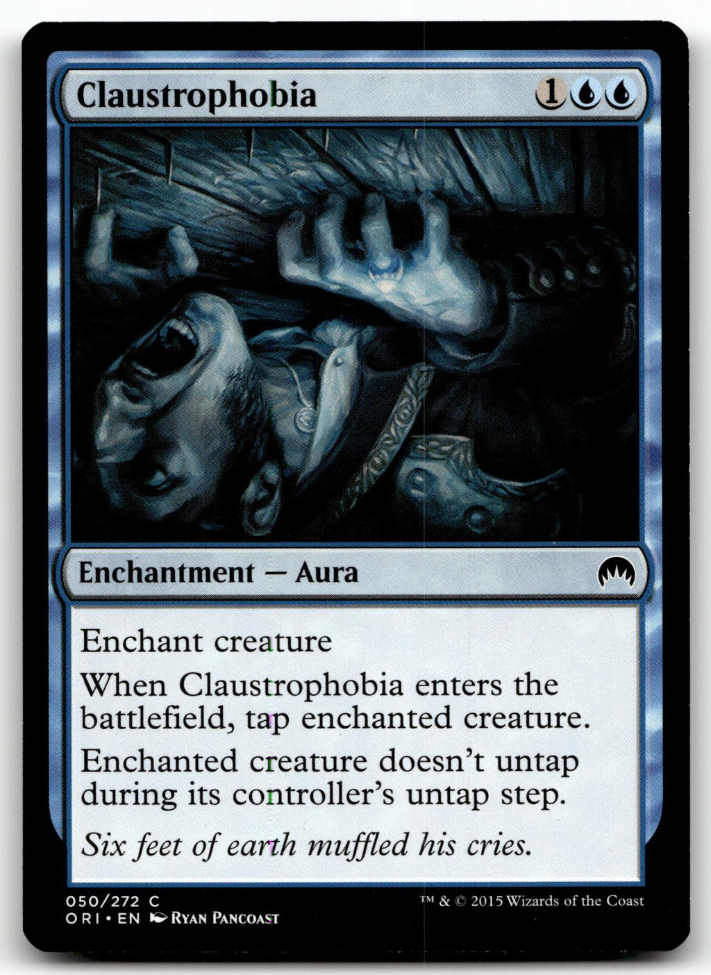 Claustrophobia 50 Common Magic Origins Magic: The Gathering Near Mint