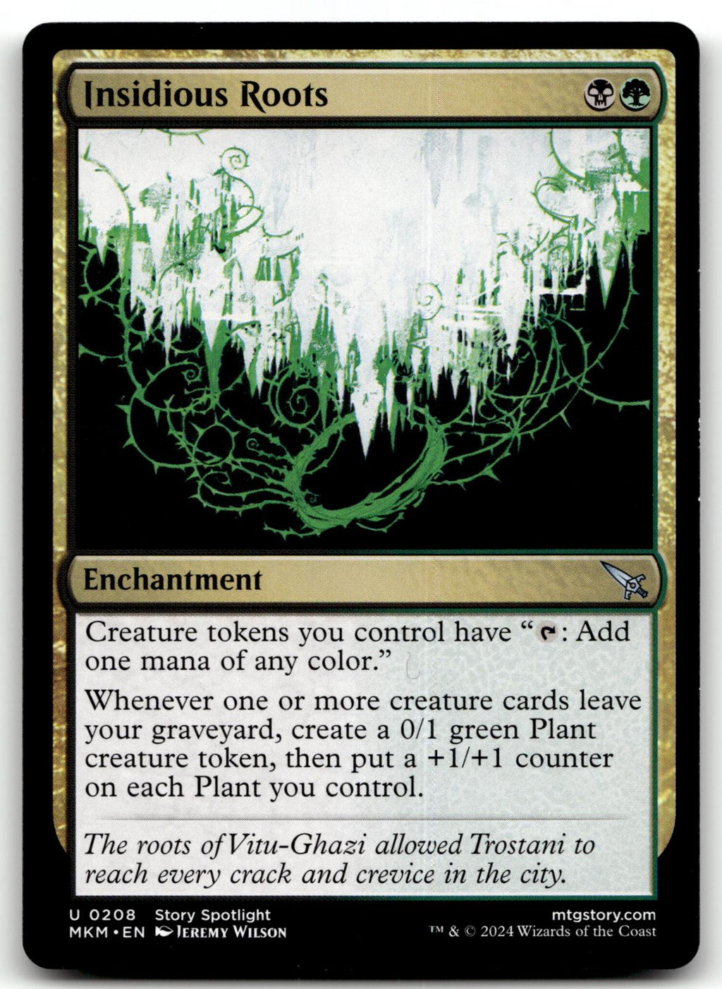 Insidious Roots 208 Uncommon Murders at Karlov Manor Magic: The Gathering NM