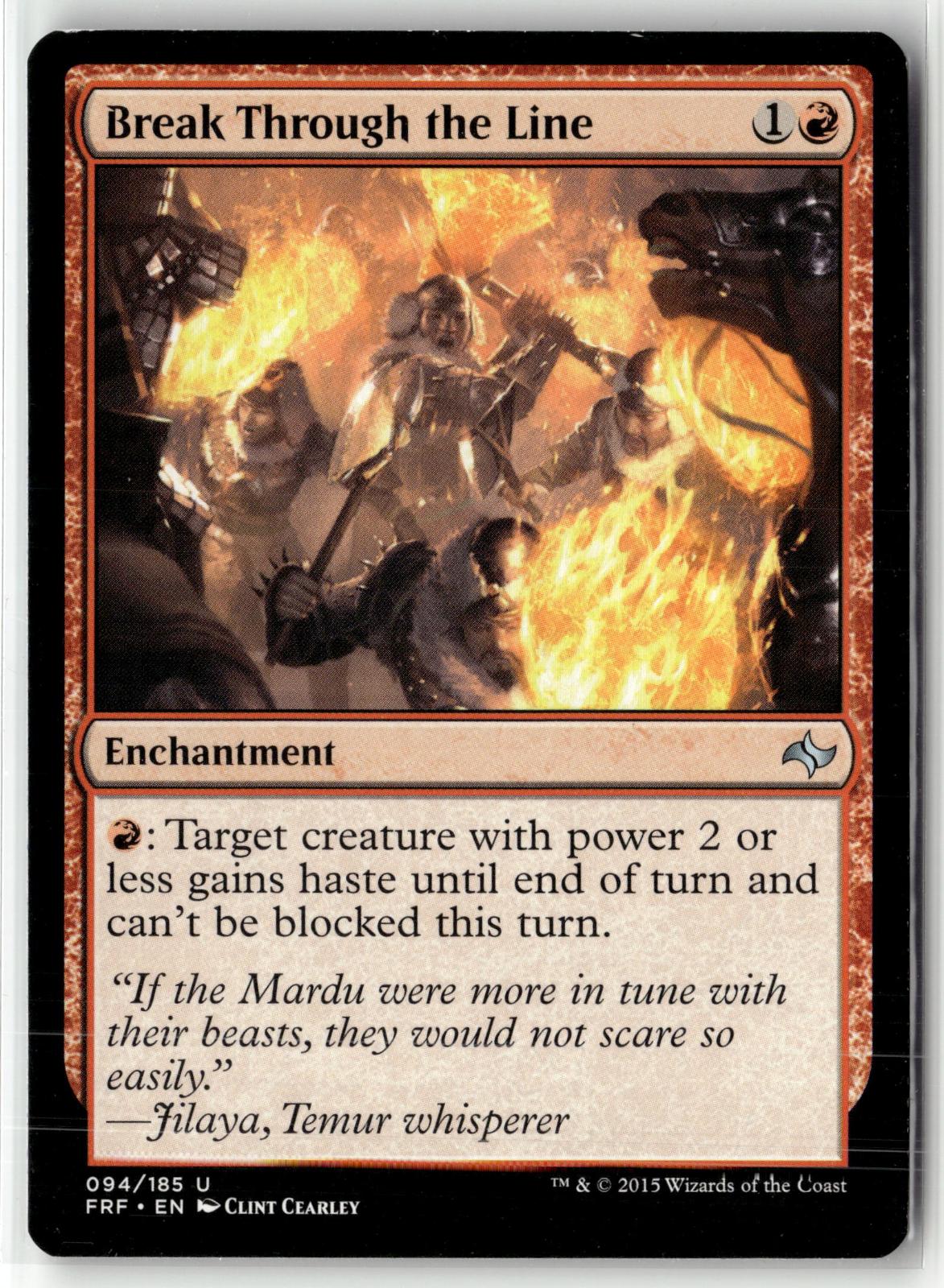 Break Through the Line 94 Uncommon Fate Reforged Magic: The Gathering Near Mint