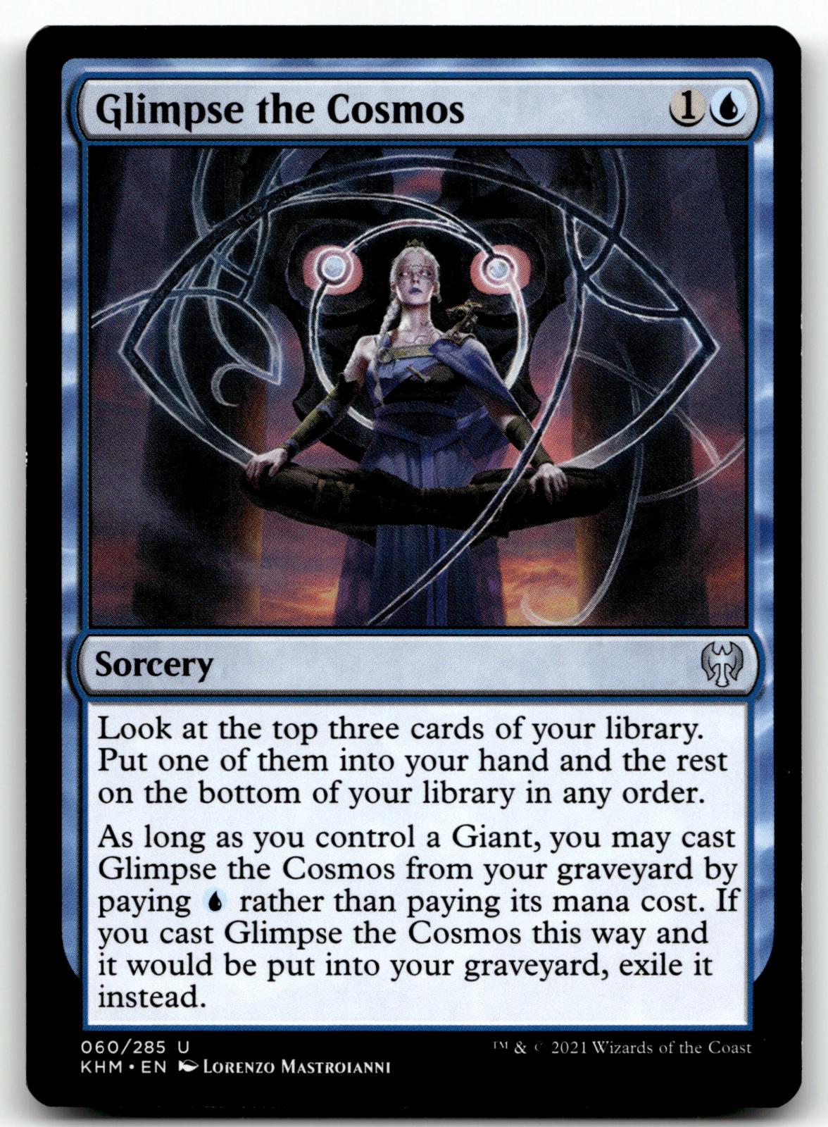 Glimpse the Cosmos 60 Uncommon Kaldheim Magic: The Gathering Near Mint