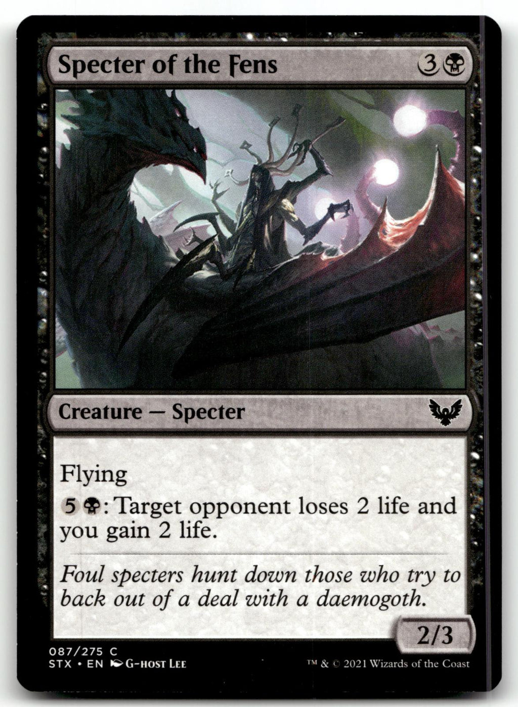 Specter of the Fens 87 Strixhaven: School of Mages Magic: The Gathering NM
