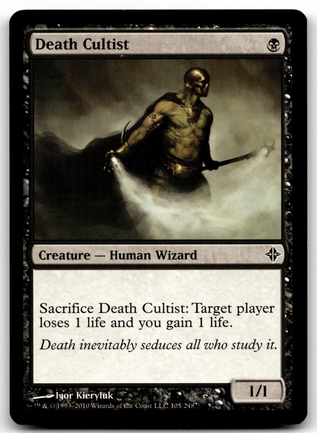 Death Cultist 105 Common Rise of the Eldrazi Magic: The Gathering Near Mint