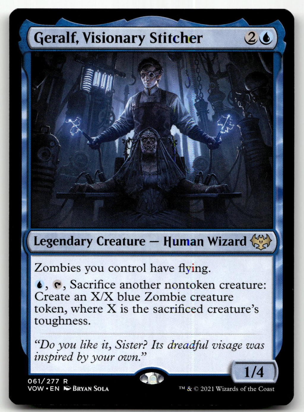 Geralf, Visionary Stitcher 61 Innistrad: Crimson Vow Magic: The Gathering NM