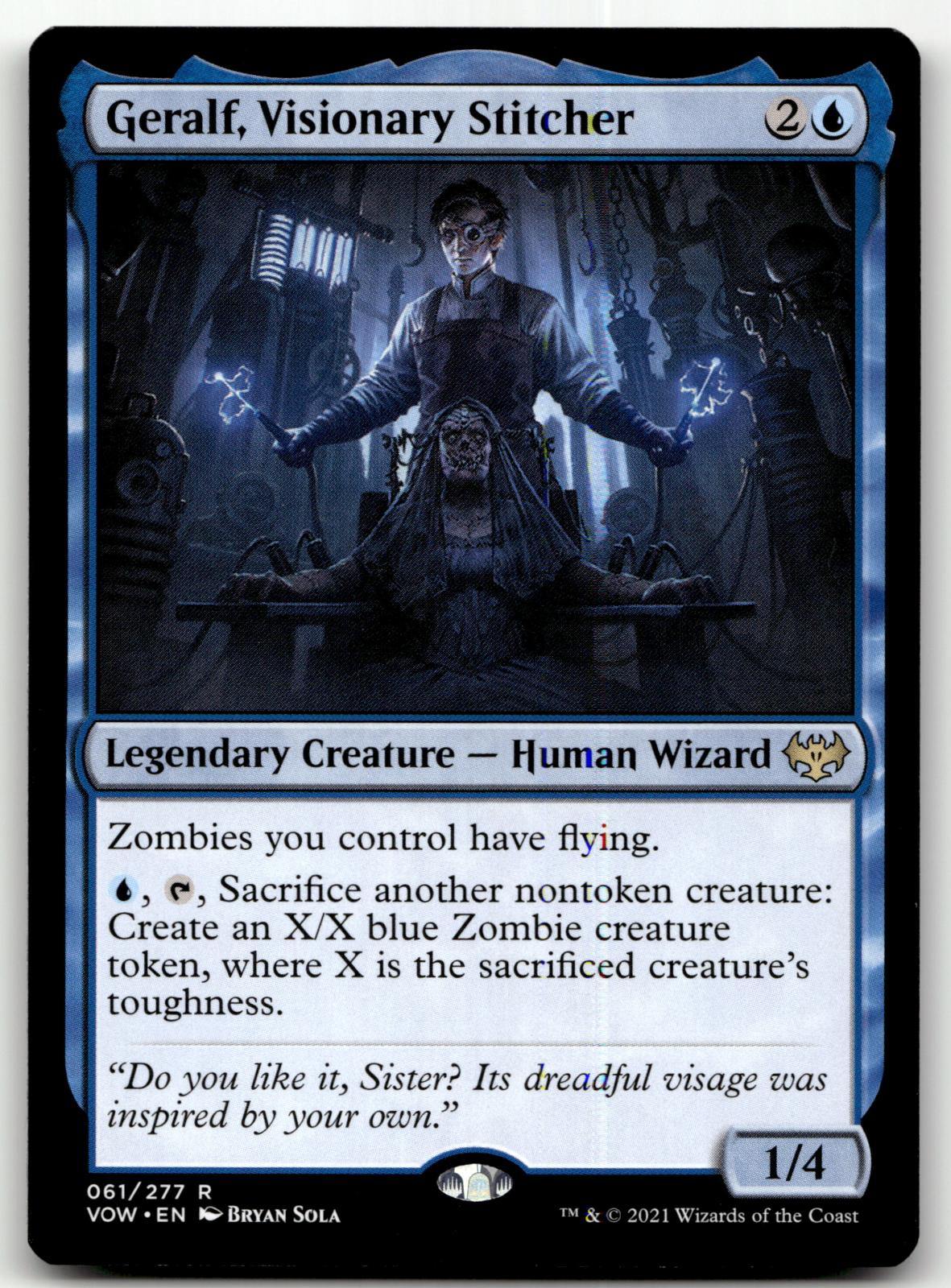 Geralf, Visionary Stitcher 61 Innistrad: Crimson Vow Magic: The Gathering NM