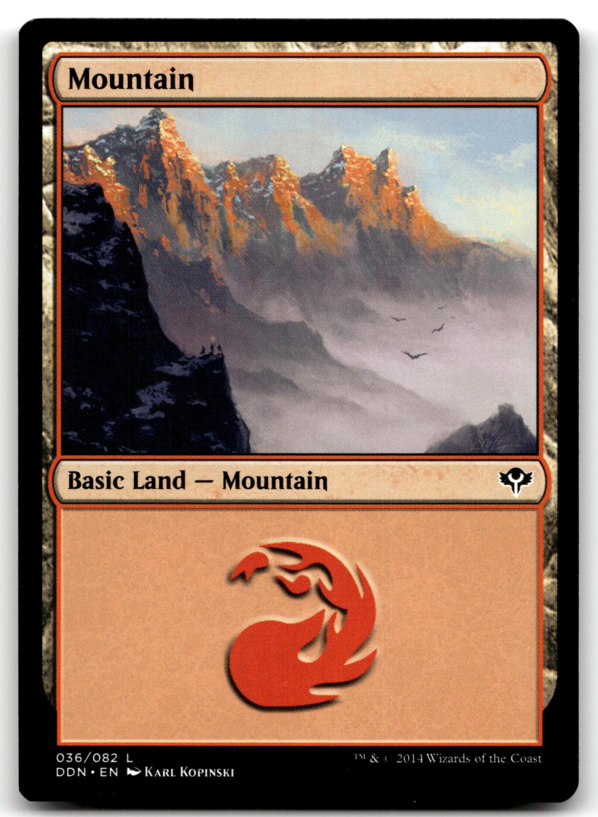 Mountain (036) 36 Land Duel Decks: Speed vs. Cunning Magic: The Gathering NM
