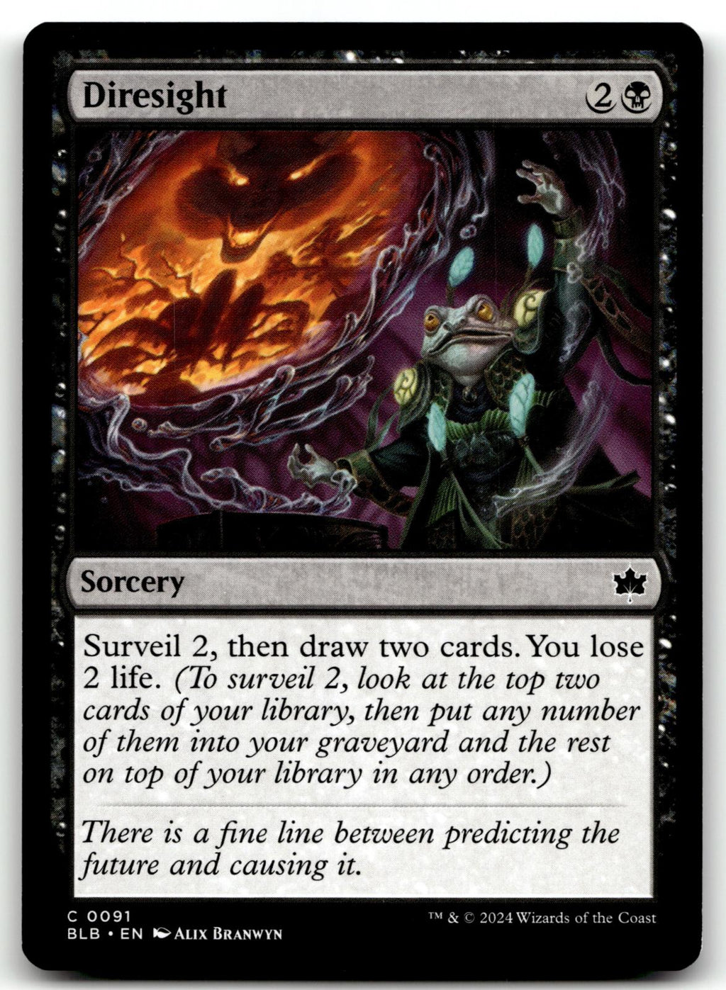 Diresight 91 Common Bloomburrow Magic: The Gathering Near Mint
