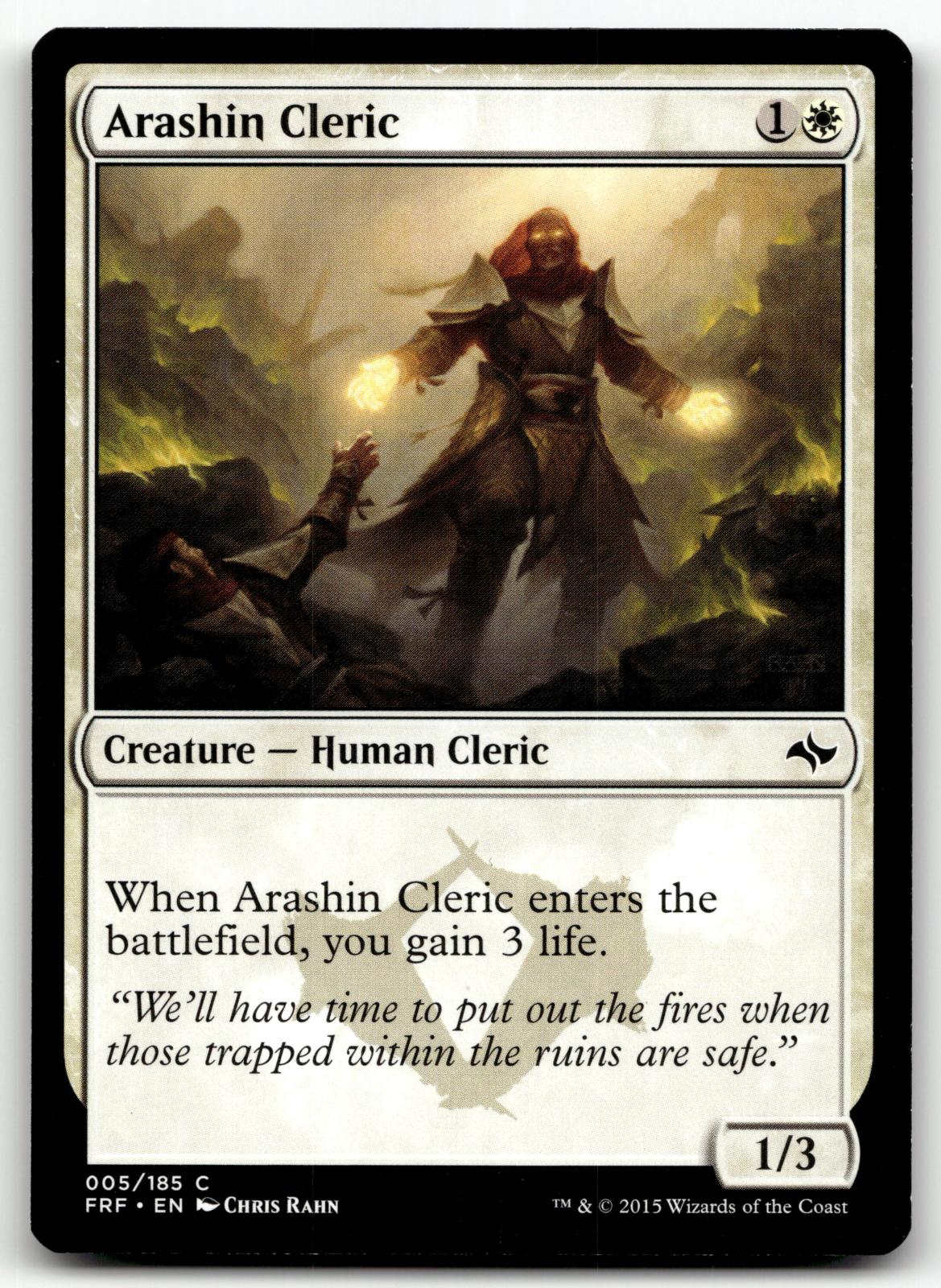 Arashin Cleric 5 Common Fate Reforged Magic: The Gathering Near Mint