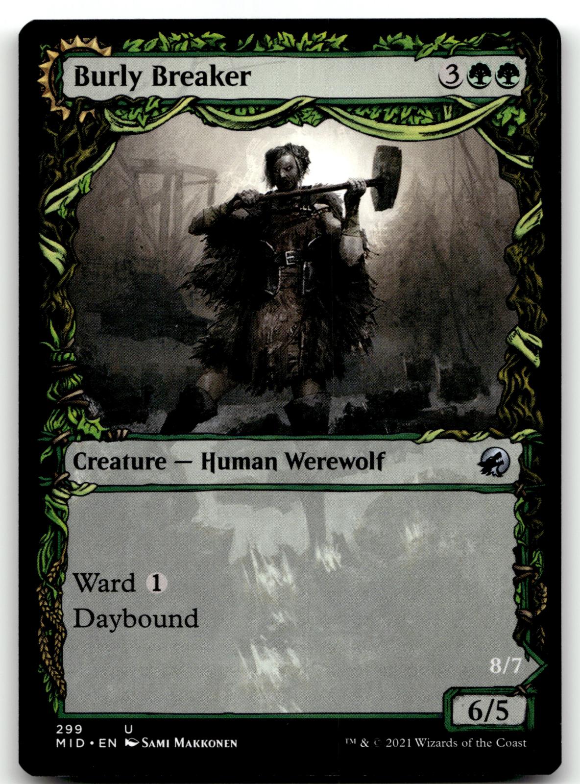 Burly Breaker (Showcase) 299 Innistrad: Midnight Hunt Magic: The Gathering NM
