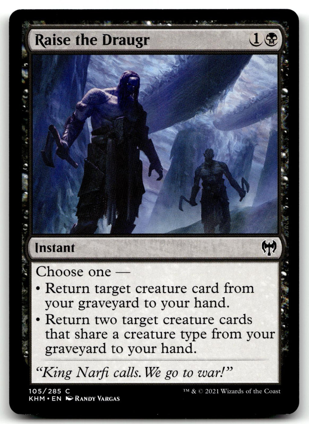 Raise the Draugr 105 Common Kaldheim Magic: The Gathering Near Mint