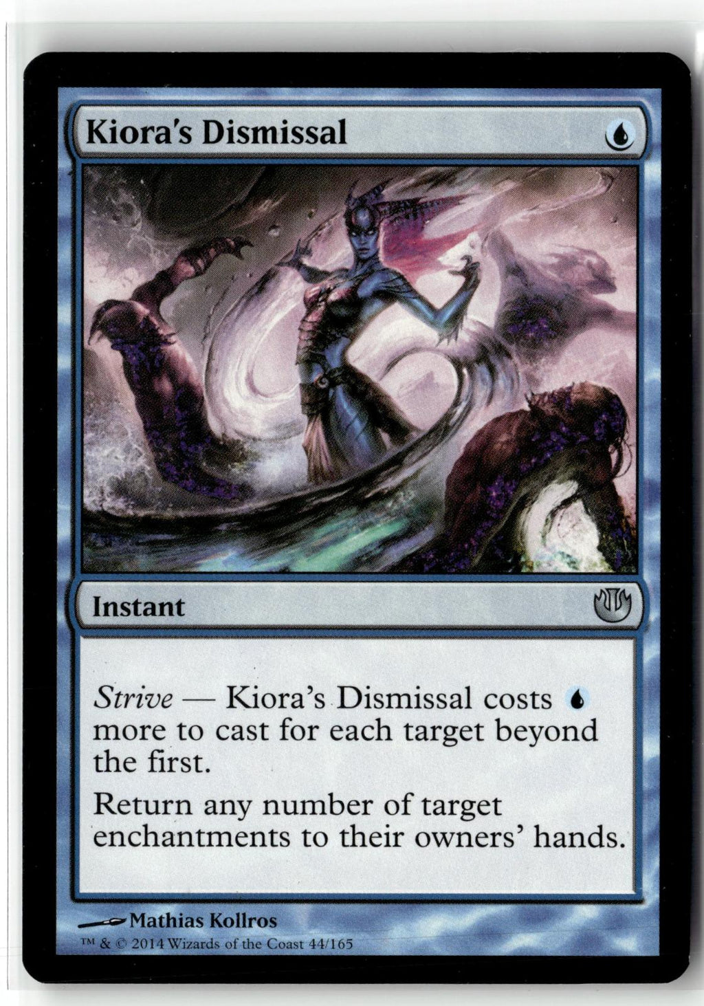 Kiora's Dismissal 44 Uncommon Journey Into Nyx Magic: The Gathering Near Mint