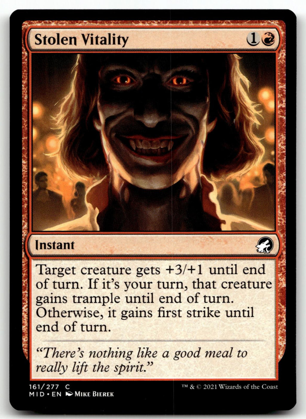 Stolen Vitality 161 Common Innistrad: Midnight Hunt Magic: The Gathering NM