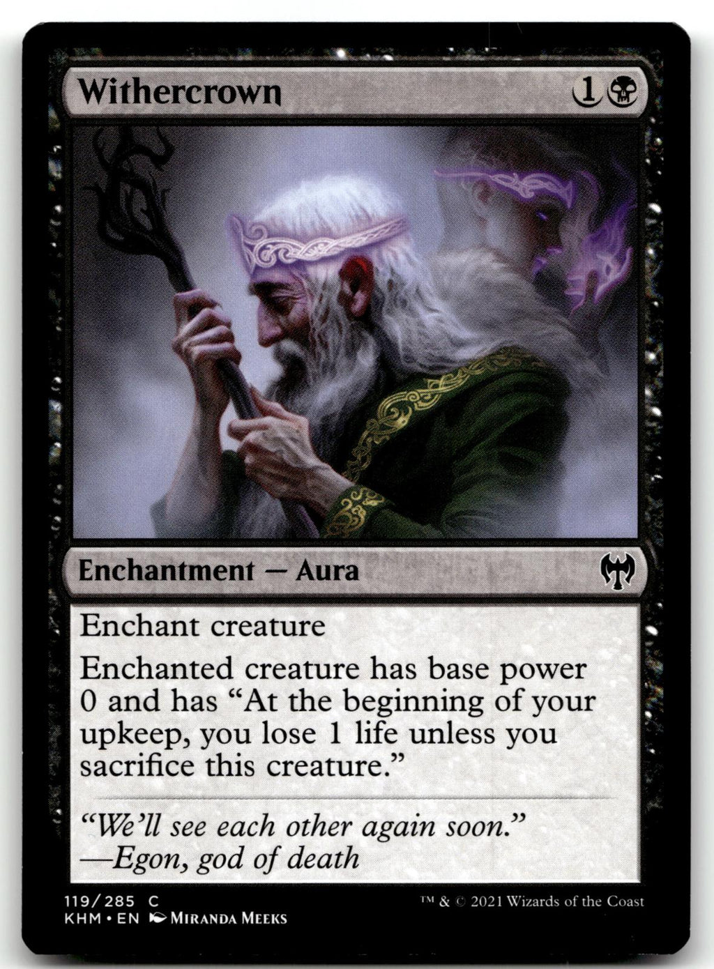 Withercrown 119 Common Kaldheim Magic: The Gathering Near Mint