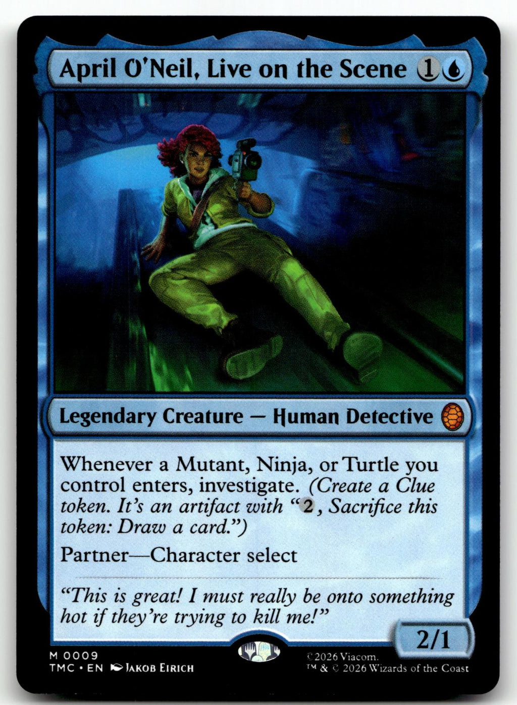 April O'Neil, Live on the Scene 9 Commander: Teenage Mutant Ninja Turtles 