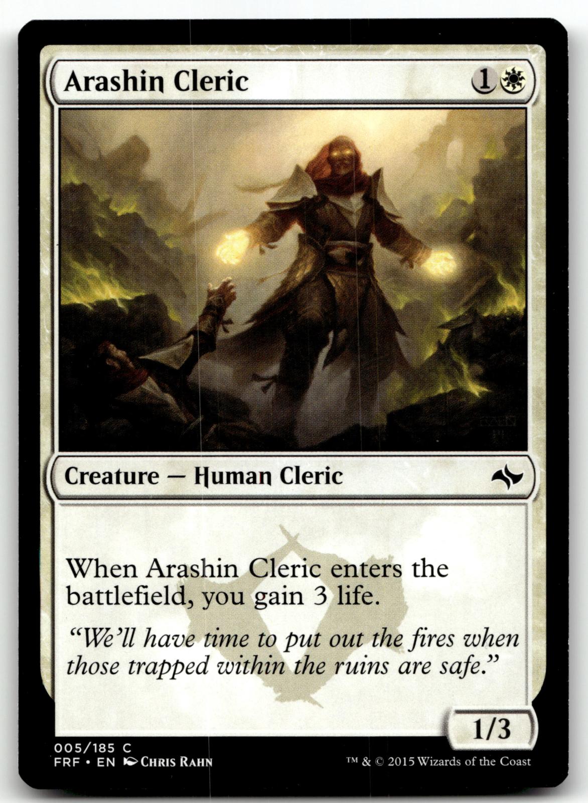 Arashin Cleric 5 Common Fate Reforged Magic: The Gathering Near Mint