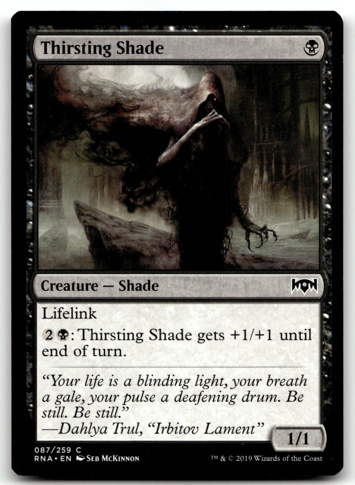 Thirsting Shade 87 Common Ravnica Allegiance Magic: The Gathering Near Mint