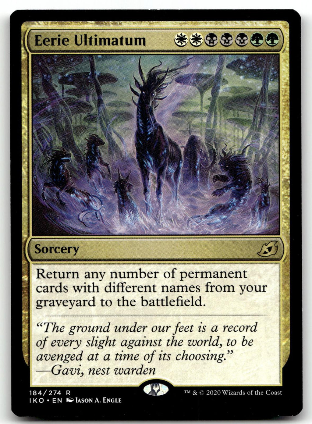 Eerie Ultimatum 184 Rare Ikoria: Lair of Behemoths Magic: The Gathering NM