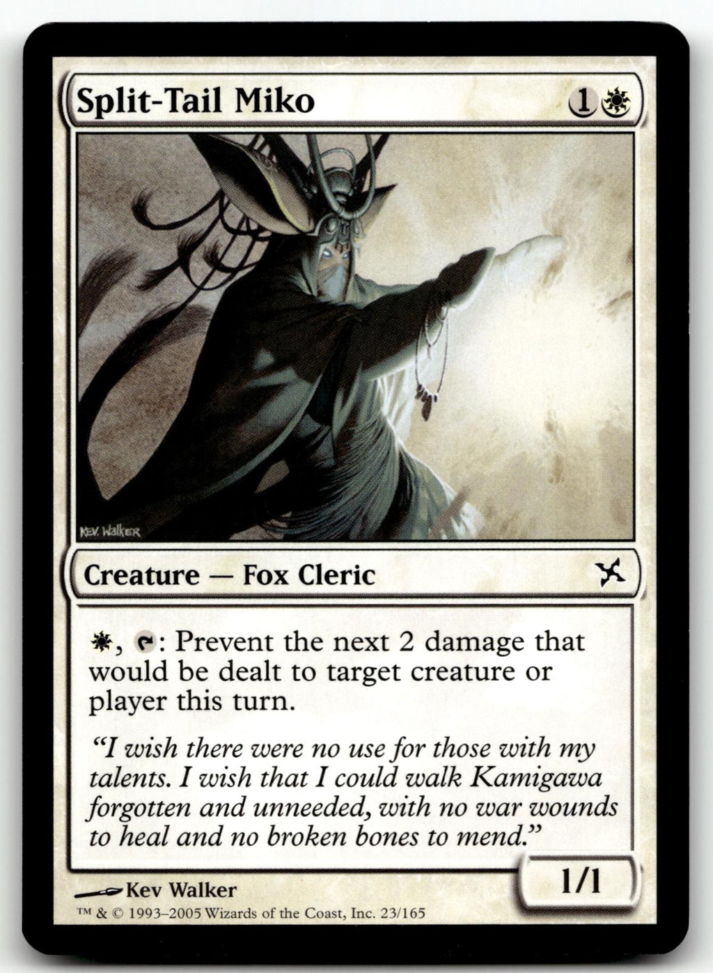 Split-Tail Miko 23 Common Betrayers of Kamigawa Magic: The Gathering Near Mint