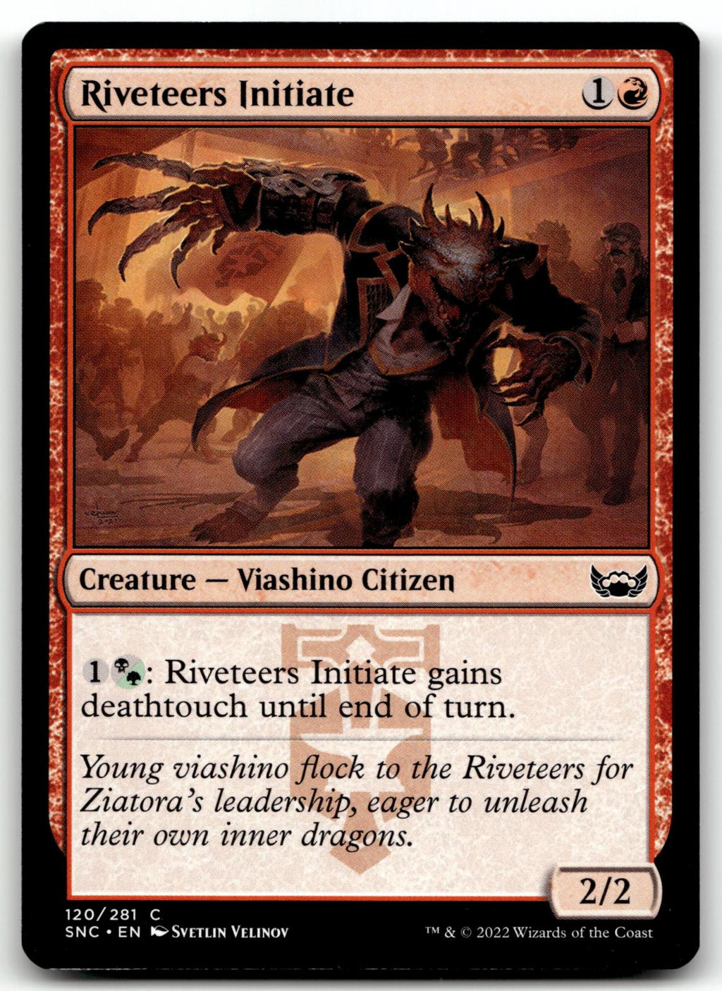 Riveteers Initiate 120 Common Streets of New Capenna Magic: The Gathering NM