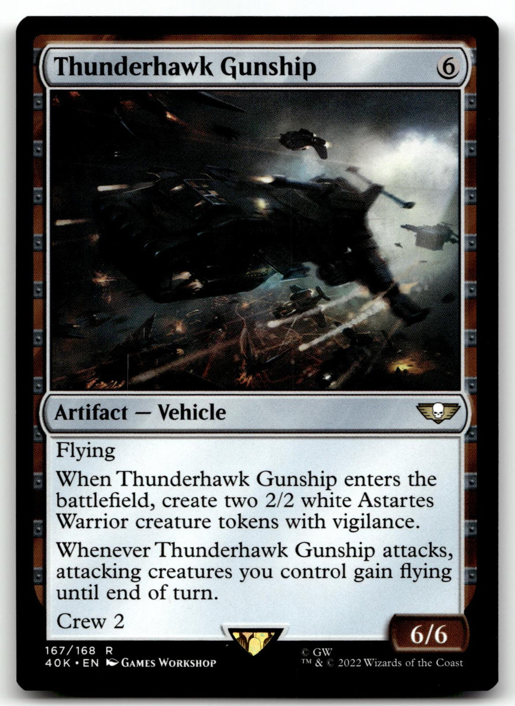 Thunderhawk Gunship 167 Universes Beyond: Warhammer 40,000 Magic: The Gathering NM