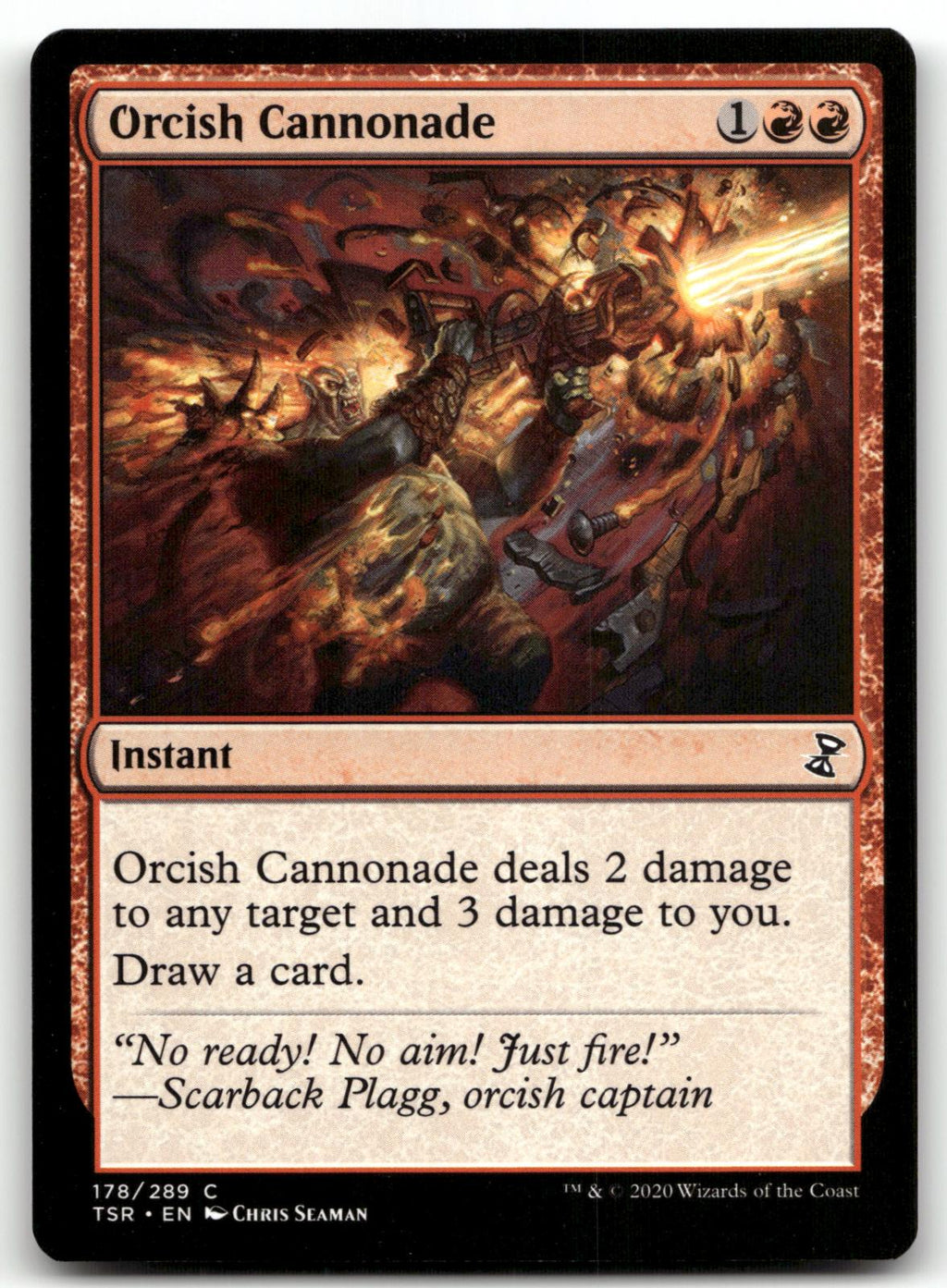 Orcish Cannonade 178 Common Time Spiral: Remastered Magic: The Gathering NM