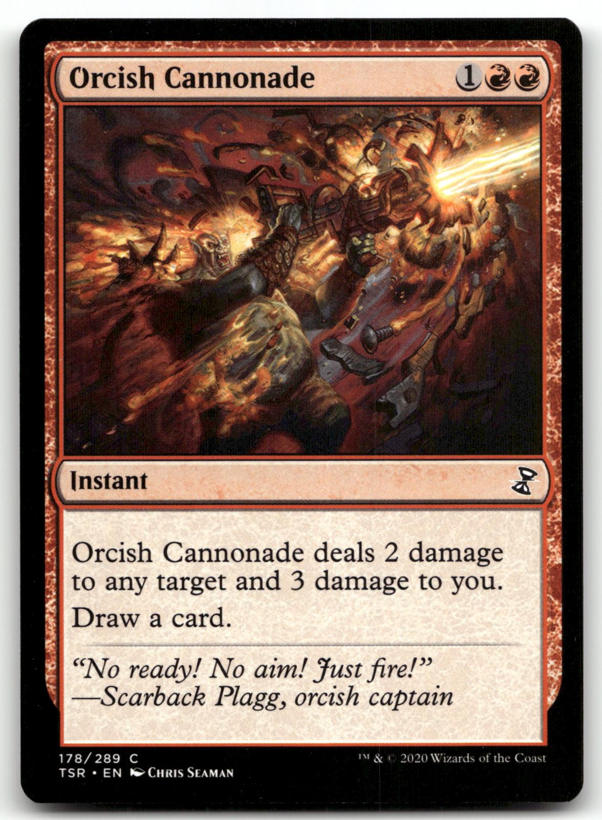 Orcish Cannonade 178 Common Time Spiral: Remastered Magic: The Gathering NM