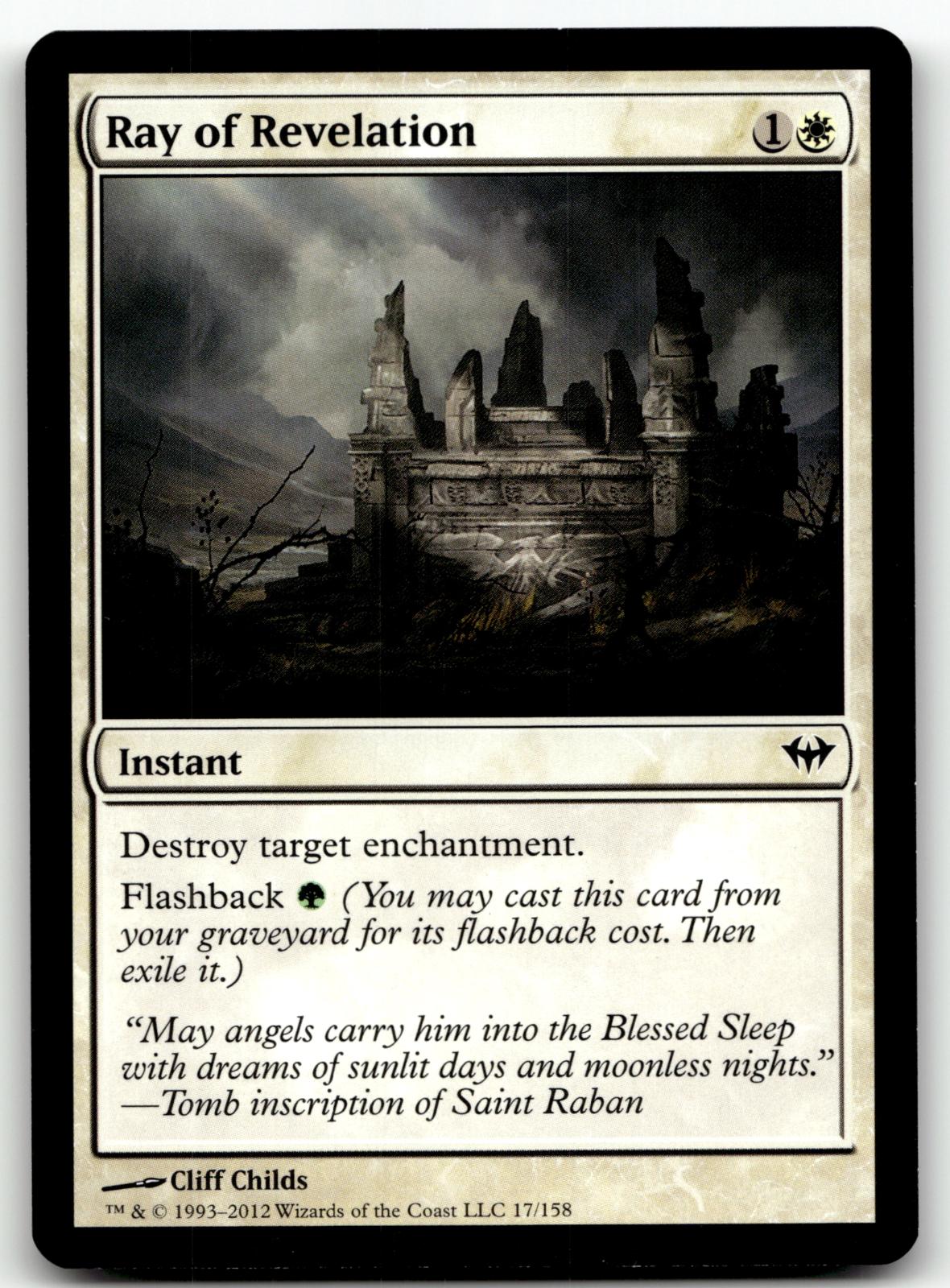 Ray of Revelation 17 Common Dark Ascension Magic: The Gathering Near Mint