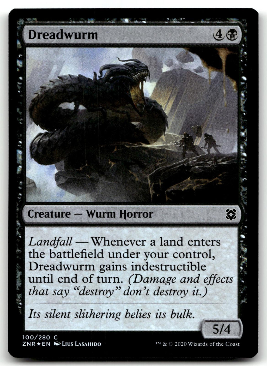 Dreadwurm 100 Common Zendikar Rising Magic: The Gathering Foil Near Mint