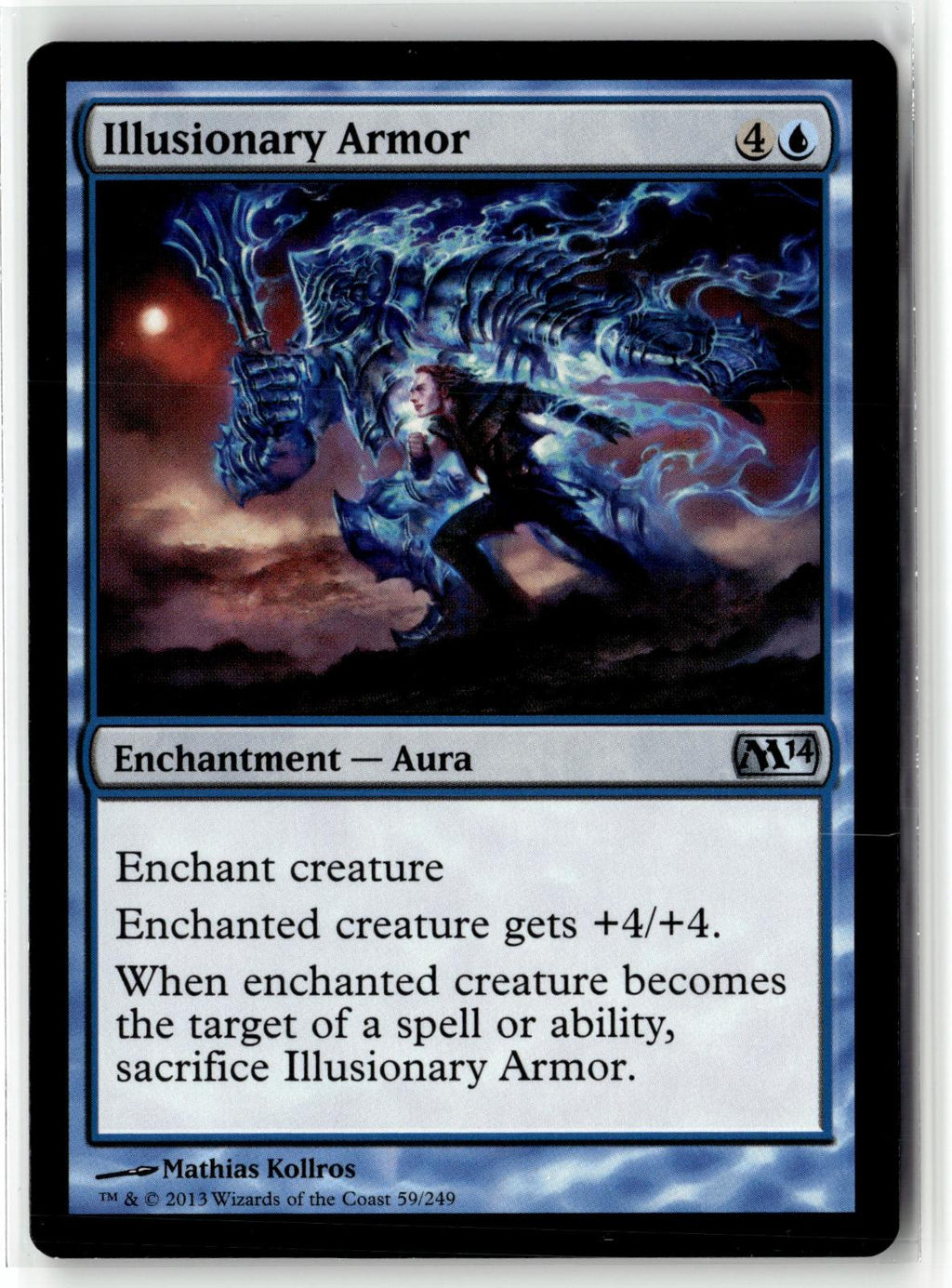 Illusionary Armor 59 Uncommon Magic 2014 (M14) Magic: The Gathering Near Mint