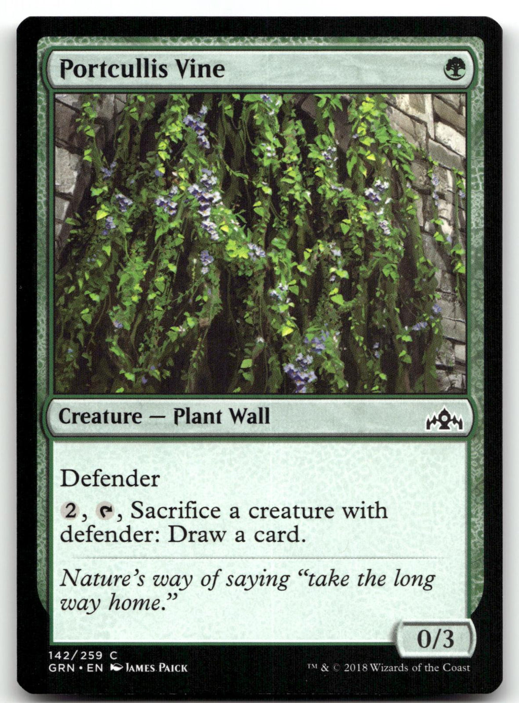 Portcullis Vine 142 Common Guilds of Ravnica Magic: The Gathering Near Mint