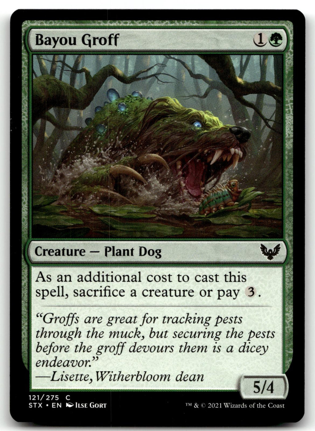 Bayou Groff 121 Common Strixhaven: School of Mages Magic: The Gathering NM