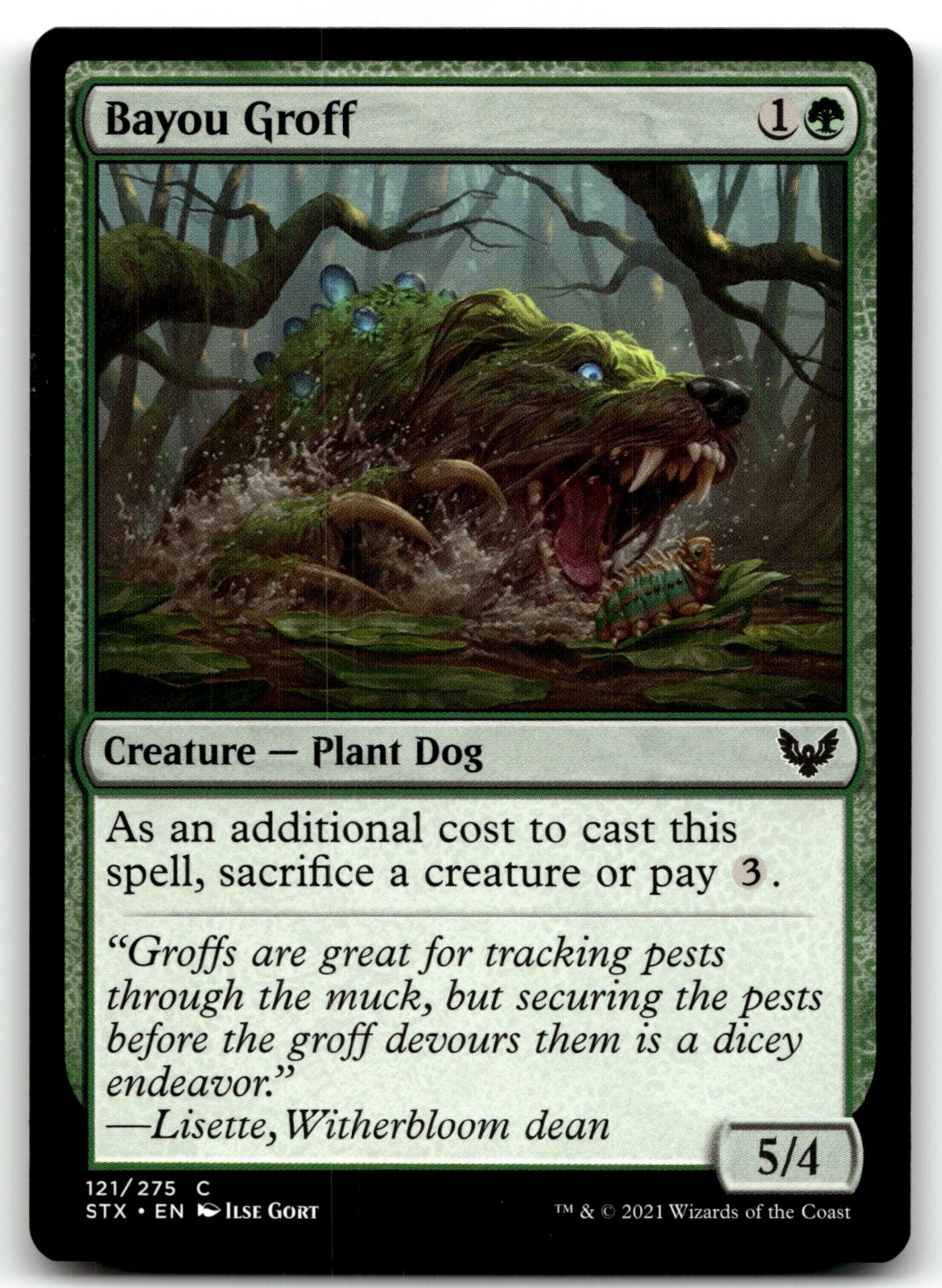 Bayou Groff 121 Common Strixhaven: School of Mages Magic: The Gathering NM