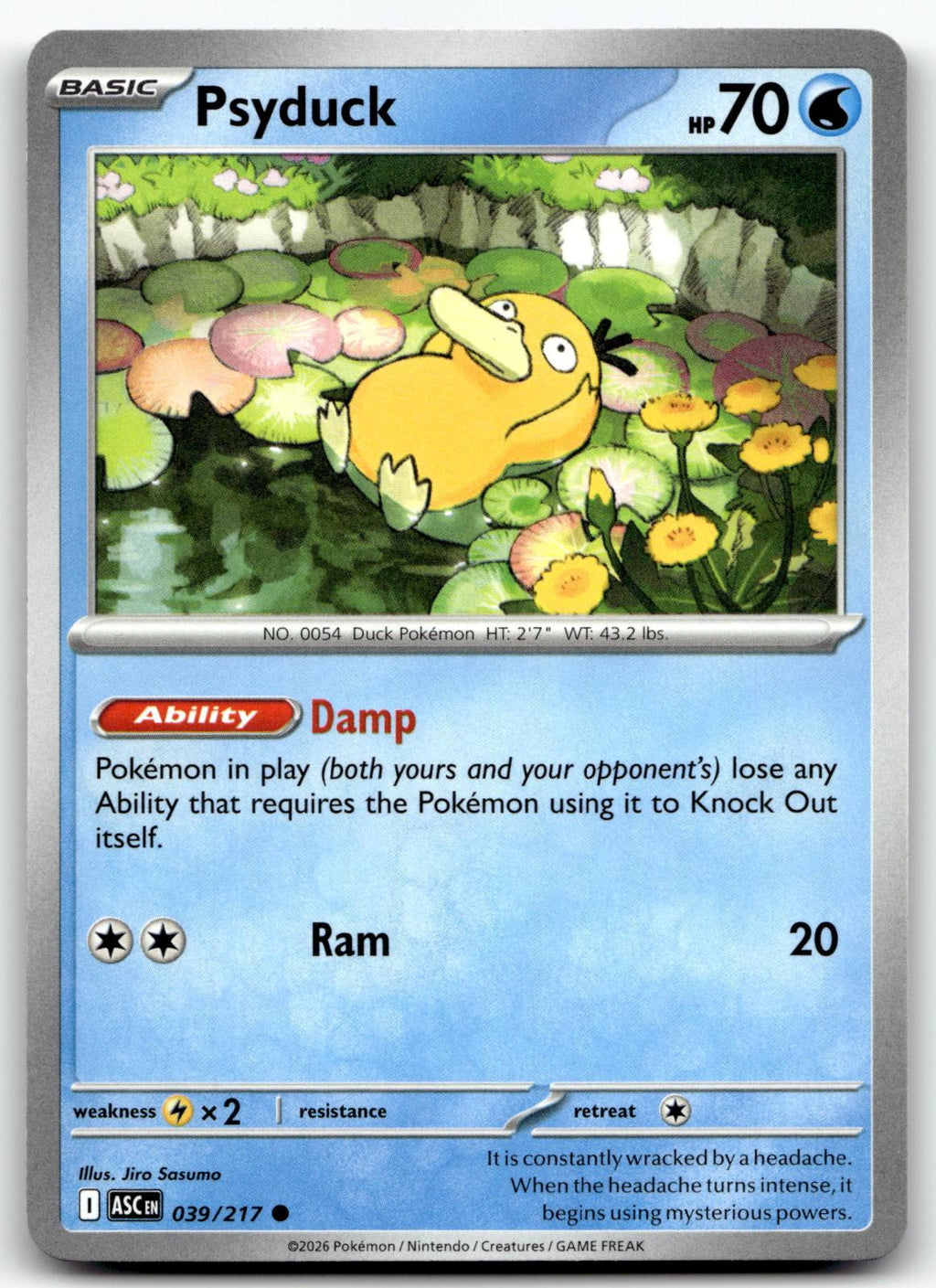 Psyduck 039/217 Common Ascended Heroes Pokemon Near Mint